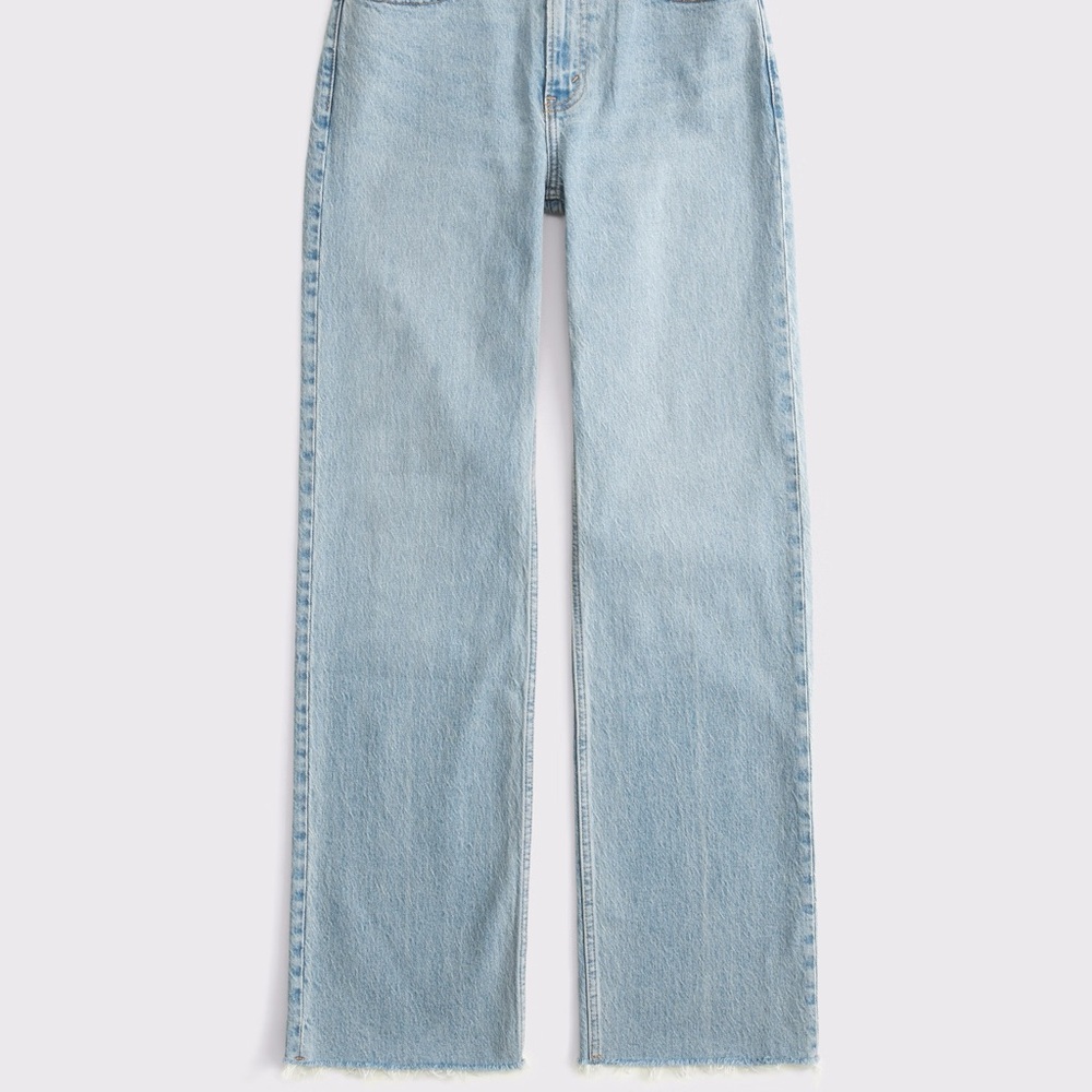 Abercrombie & Fitch Curve Love High Rise 90s Relaxed Jean size 25/0 Long